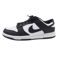 NIKE ナイキ DD1391-100 Dunk Low Retro ダンク ロー レトロ ホワイト ブラック パンダ ローカット スニーカー ブラック系 27cm【極上美品】【中古】