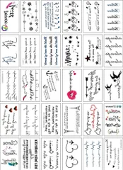 Pellforia タトゥーシール ボディーシール 30枚セット 防水 TATTOO 入れ墨シール(11)