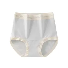 ショーツ レディース さらさら コットン 通気性 薄い 敏感肌 ハイウエスト フルバック 柔らかい ストレッチ パンツ 大きいサイズ パンティ 白 青 rs-012