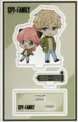 【中古】アクリルスタンド・アクリルパネル アーニャ＆ロイド・フォージャー 「SPY×FAMILY × ローソン キャンペーン アクリルスタンド」