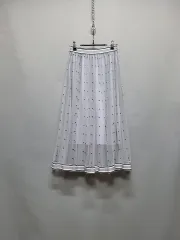 ドット バンディング チュール スカート