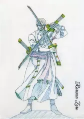 中古】クリアファイル ロロノア・ゾロ A4クリアファイル 「ワンピース