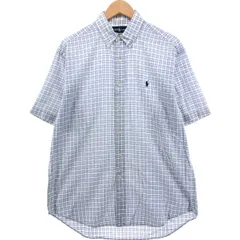 古着 ラルフローレン Ralph Lauren BLAKE 半袖 ボタンダウン チェックシャツ メンズM相当/eaa553909