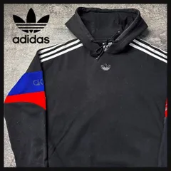 【最高デザイン】アディダス　パーカー　スリーストライプ トレフォイルロゴ　人気