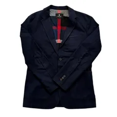 BLACK LABEL CRESTBRIDGE ブラックレーベルクレストブリッジ テーラードジャケット 紺 スーツ 綿 メンズ Mサイズ
