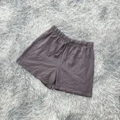 【良品】GU  ジーユー  ショートパンツ  ルームウェア  スポーツ  綿100%  (M)  summer  ヘルシー  レディース  紫系  パープル【送料無料】