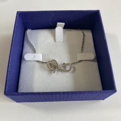 Swarovski スワロフスキー ネックレス リボンモチーフ レディース