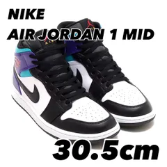 NIKE AIR JORDAN 1 MID WHITE/BLACK-BRIGHT CONCORD-TRUE RED エア ジョーダン 1 MID DQ8426-154 30.5cm