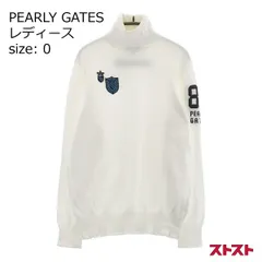 PEARLY GATES パーリーゲイツ タートルネック ニットセーター ホワイト系 0 [240101143898]