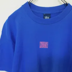 USA製 OLD STUSSY ステューシー Tシャツ ブルー 0201 848665ss