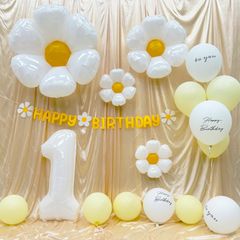 【特価商品】バルーン 誕生日 誕生日 飾り バースデー 飾り 飾り付け、誕生日 バルーンフラワー 誕生日 1歳 かざりつけ 女の子