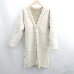 ◇ ⊇ green label relaxing ウール混 長袖 ムートンコート サイズ38 ベージュ レディース E  【1502180051715】