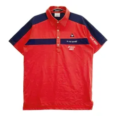 サイズ：LL LE COQ GOLF ルコックゴルフ  半袖ポロシャツ  レッド系 [240101452208] ゴルフウェア メンズ ストスト