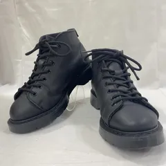 SOLOVAIR MHL 7 25.5〜26 黒 レザー ハイカットブーツ Black Hi-Shine 6 Eye Brogue Boot | Solovair | Handmade in