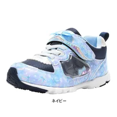 キッズスニーカー 運動会 運動靴 カップインソール マジック ベルクロ 女の子 ムーンスター スーパースター ラブラッシュ LUVRUSH 2E キッズ ジュニア tmlv1121 ネイビー 18.5cm