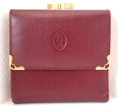 【極美品】 カルティエ　二つ折り財布 がま口 コンパクトウォレット カード 箱付 楽天市場】カルティエ 財布 二つ折り（レディース財布｜財布