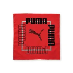 【新品】PUMA ランチクロス ナフキン プーマ レッド 男の子 ハンカチ 給食 かっこいい 子供 小学生 中学生 高校生 綿100％ 42×42cmhのサムネイル