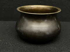 未使用品 茶道 建水 唐銅高岡銅器 表千家 未使用品 茶道 建水 唐銅高岡