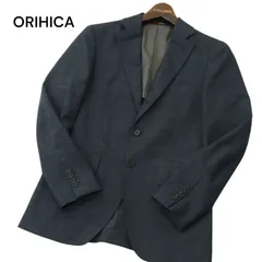 ORIHICA オリヒカ 通年 背抜き★ ストレッチ ライトウェイト テーラード ジャケット Sz.90Y4　メンズ ネイビー ビジカジ