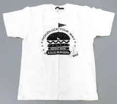 【中古】Tシャツ 和氣あず未 BURGER’s半袖Tシャツ ホワイト メンズMサイズ 「和氣あず未×LIVERTINE AGE」
