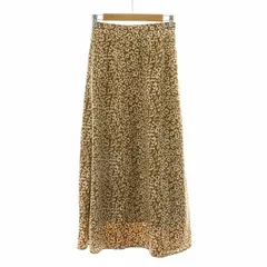 フリークスストア FREAKS STORE レオパードロングスカート フレア ヒョウ柄 F ブラウン アイボリー 191-3192 /NQ