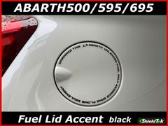 ABARTH アバルト フューエル リッド アクセントデカール ver.ブラック