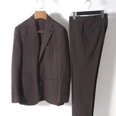 ハンガー付属 新品 LARDINI ウール ジレ 44 チャコールグレー ハンガー付属 新品 LARDINI ウール ジレ 44 チャコールグレー