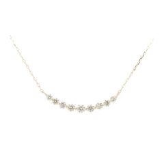 ライン ダイヤモンド ネックレス 0.30ct K18YG(18金 イエローゴールド) 質屋出品