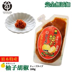 赤ゆずこしょう（チューブタイプ）100g 宮崎県産 柚子胡椒 須木特産