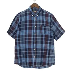 A DAY IN THE LIFE ユナイテッドアローズ 春夏★ チェック ボタンダウン シャツ Sz.L メンズ