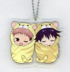 【中古】キーホルダー 虎杖悠仁＆伏黒恵 アクリルチャーム 「呪術廻戦 ぷにとっぷ おくるみたいがーあそーとvol.2」