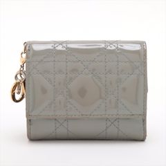 ディオール 財布 Dior【正規品】レディディオール カナージュ パテントレザーウォレット