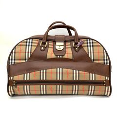 ◆Burberry◆バーバリー ノバチェック ボストンバッグ 特大
