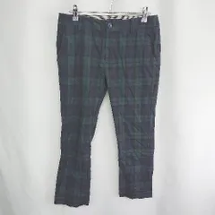 ◇ ⊂ JOURNAL STANDARD ジャーナルスタンダード チェック柄 ストレートパンツ サイズ38 グリーン系 レディース E  【1409100054965】