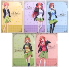 【中古】クリアファイル 五姉妹 A4クリアファイル5枚セット 「五等分の花嫁∬×ローソン」
