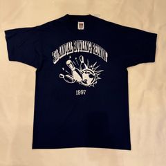 90s　fruit of the loom　半袖　Tシャツ　アート　カレッジ　Y2K　シングルステッチ　【T-432】