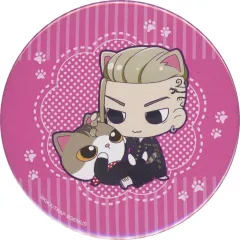 【中古】バッジ・ピンズ 龍宮寺堅(ドラケン)＆ドラ吉 ちょいデカ缶バッジ 「くじメイト 東京リベンジャーズ×なめ猫」 D-4賞