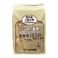 【新品・2営業日で発送】伊勢惣 伊勢惣 麦茶 業務用 100P／1袋 195695のサムネイル