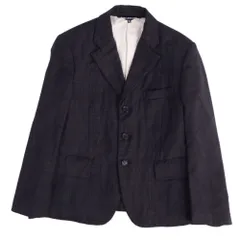 美品 ブラックコムデギャルソン BLACK COMME des GARCONS ジャケット テーラード チェック ウール アウター レディース S ダークグレーのサムネイル