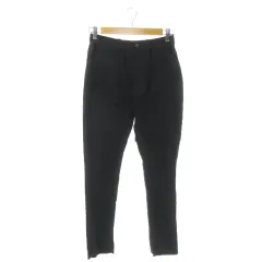 チャオパニック ティピー CIAOPANIC TYPY パンツ コーデュロイ テーパード ストレッチ カットオフ スリット M 黒 ブラック /AO17