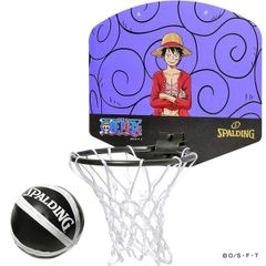 ONE PIECE ルフィ ゴムゴムの実 パープル バスケットゴール バスケットボール マイクロミニ バックボード 79-085J ボール付 家庭用 壁掛け室内用 ワンピース 25AW