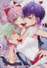 【中古】キャラカード リネット・ミラー&アラン・メルヴィル&ピーター・フラージュ 描きおろし等身イラストブロマイド 「Switchソフト キューピット・パラサイト -Sweet & Spicy Darling.- スペシャルステラセット」 ステラワース早期予約