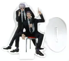 【中古】同人アクセサリー・小物系 【呪術廻戦】アクリルスタンドフィギュア スーツ衣装 五条悟＆夏油傑(汗) /新陳代謝