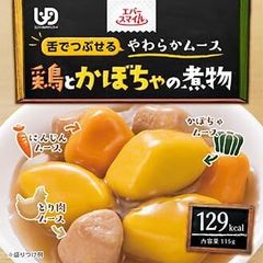 エバースマイルムース食 鶏とかぼちゃの煮物 4箱セット（介護食、常温、レトルト