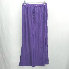 ◇ Θ CIAOPANIC TYPY ウエストゴム ロング丈 プリーツ スカート サイズ1 パープル レディース E  【1502060020367】