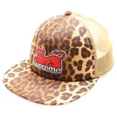 SUPREAME CAP leopard シュプリーム レオパード　キャップ シュプリーム☆レオパードベルベットキャップ☆Leopard (Supreme