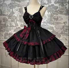 BODYLINE ワンピース ゴスロリ ロリータ フリル 姫袖とたっぷりフリルのバイカラードレス | BODYLINE & LunaBelle