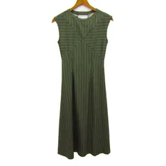 リリーブラウン ワンピース ロングワンピ ノースリーブ ストレッチ ブランド トップス レディース グリーン LILY BROWN 【中古】