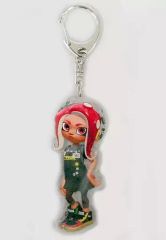[Used] Keychain/Mascot (Character) Octoling Girl Acrylic Keychain "Splatoon x TOWER RECORDS"