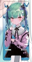 C99 潤羽るしあ やすゆき 紙切ればさみ スマホスタンド